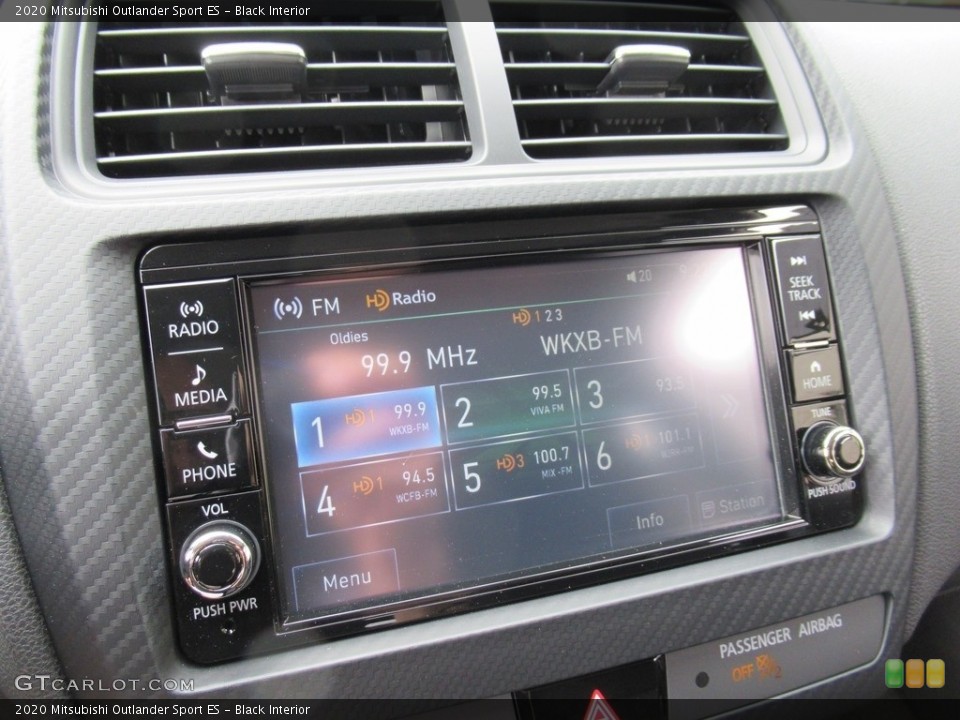 Black Interior Controls for the 2020 Mitsubishi Outlander Sport ES #138421324