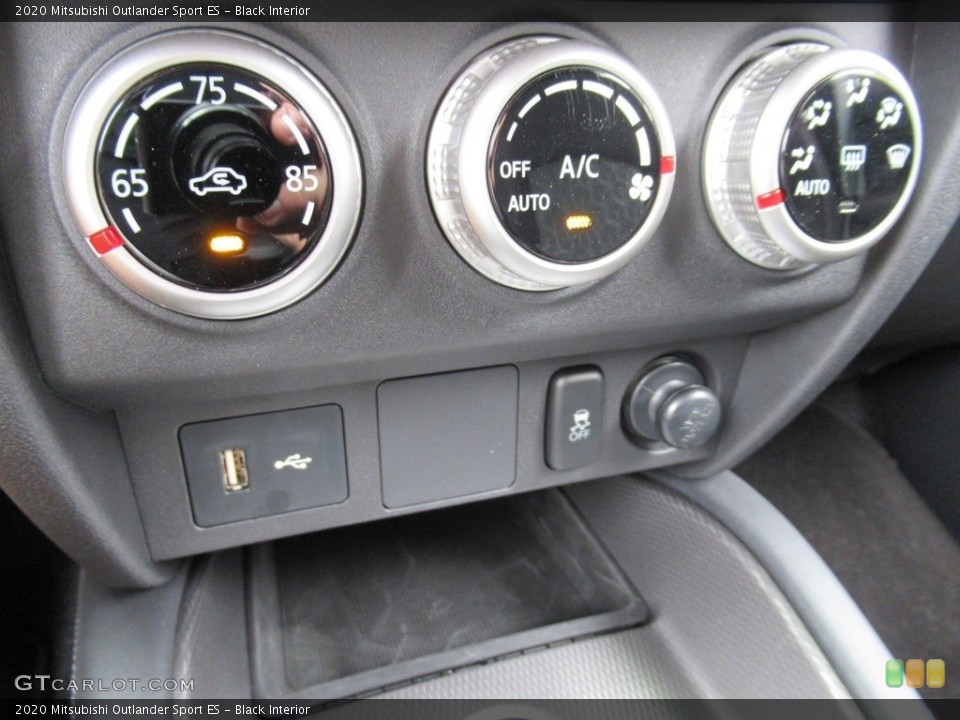 Black Interior Controls for the 2020 Mitsubishi Outlander Sport ES #138421345