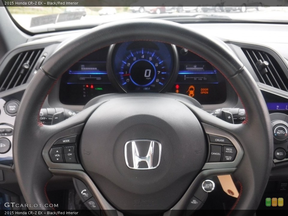 Black/Red Interior Steering Wheel for the 2015 Honda CR-Z EX #138424642