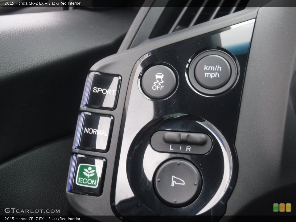 Black/Red Interior Controls for the 2015 Honda CR-Z EX #138424656