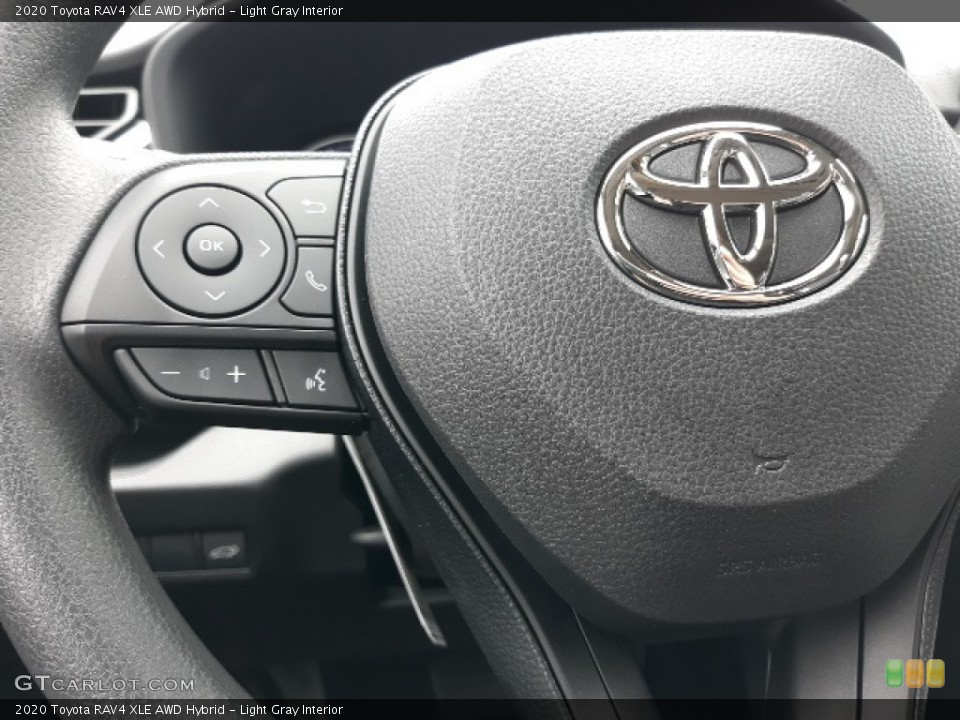 Light Gray Interior Steering Wheel for the 2020 Toyota RAV4 XLE AWD Hybrid #138429118