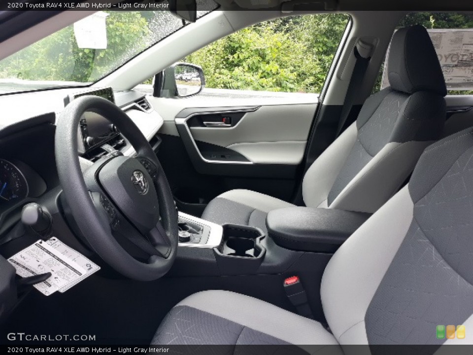 Light Gray Interior Front Seat for the 2020 Toyota RAV4 XLE AWD Hybrid #138429307