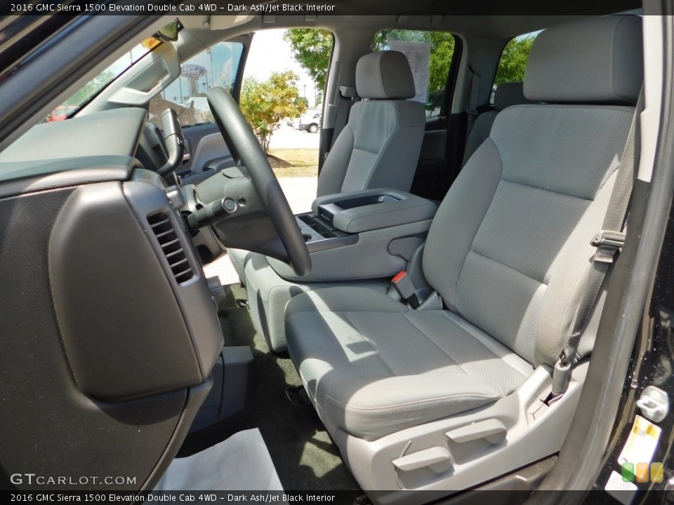 Dark Ash/Jet Black Interior Front Seat for the 2016 GMC Sierra 1500 Elevation Double Cab 4WD #138431822