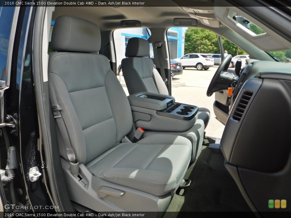 Dark Ash/Jet Black Interior Front Seat for the 2016 GMC Sierra 1500 Elevation Double Cab 4WD #138432261