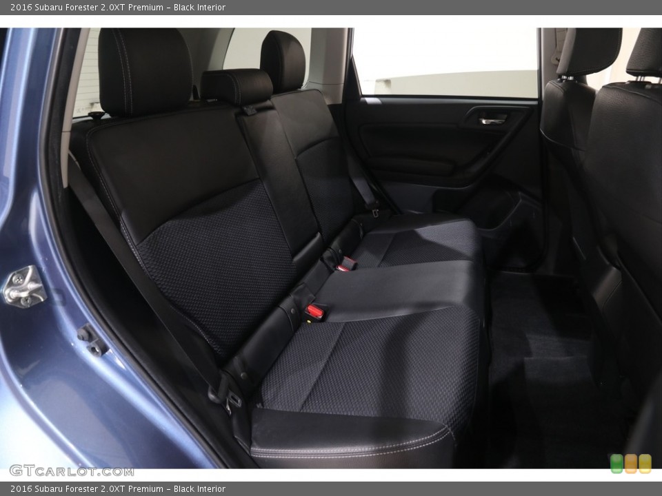 Black Interior Rear Seat for the 2016 Subaru Forester 2.0XT Premium #138433629