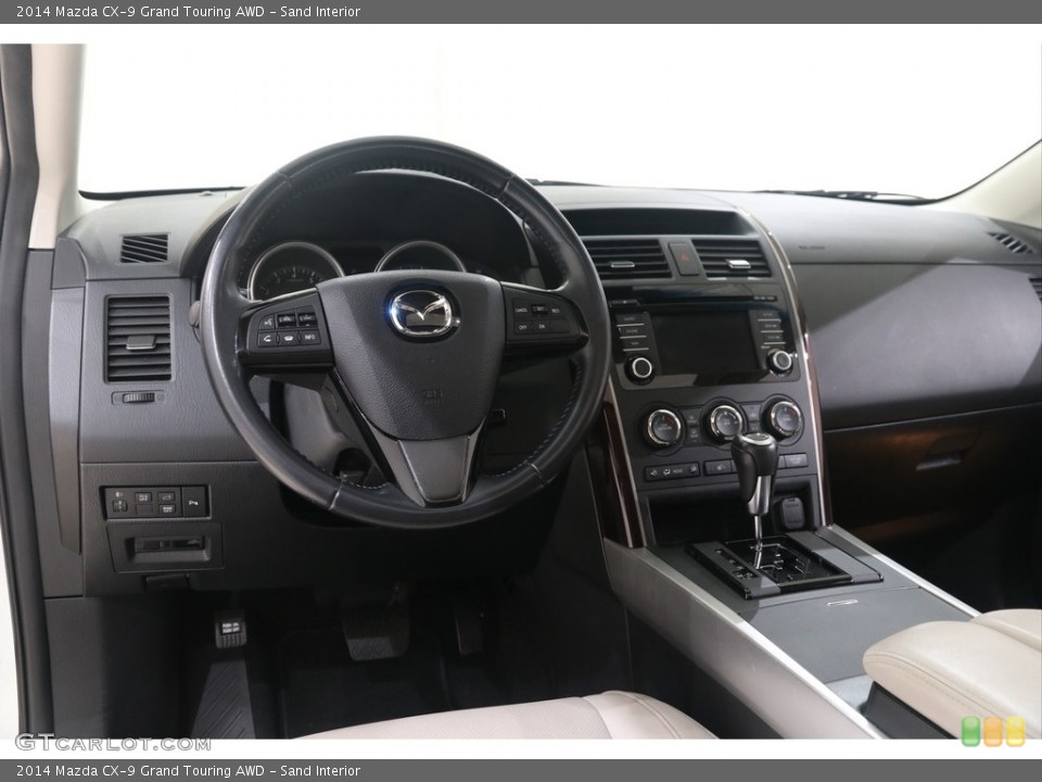 Sand Interior Dashboard for the 2014 Mazda CX-9 Grand Touring AWD #138435039