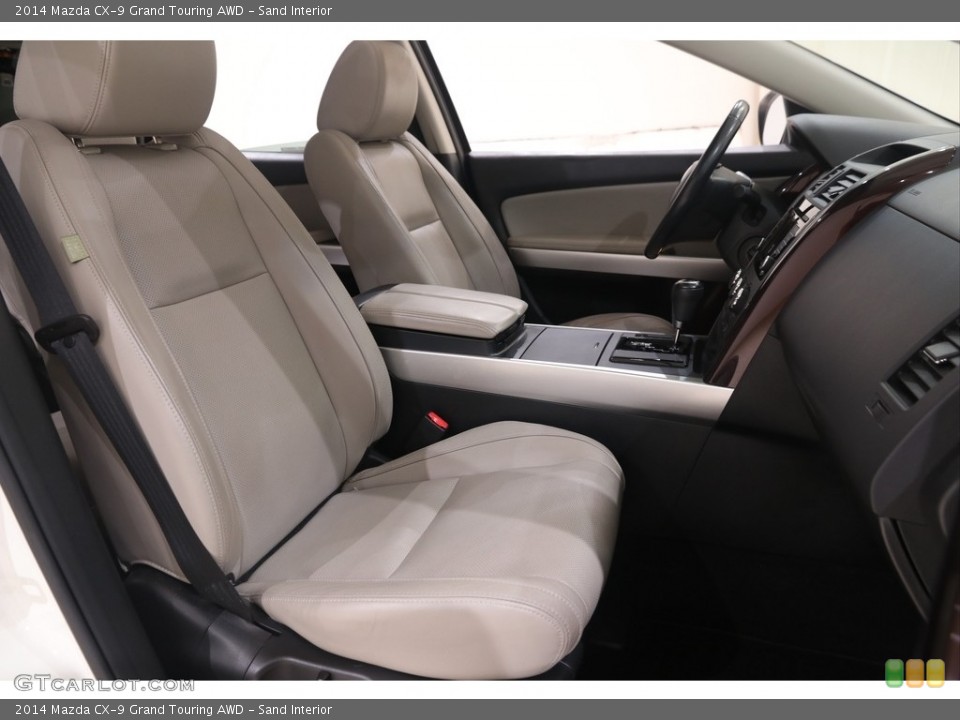 Sand Interior Front Seat for the 2014 Mazda CX-9 Grand Touring AWD #138435213