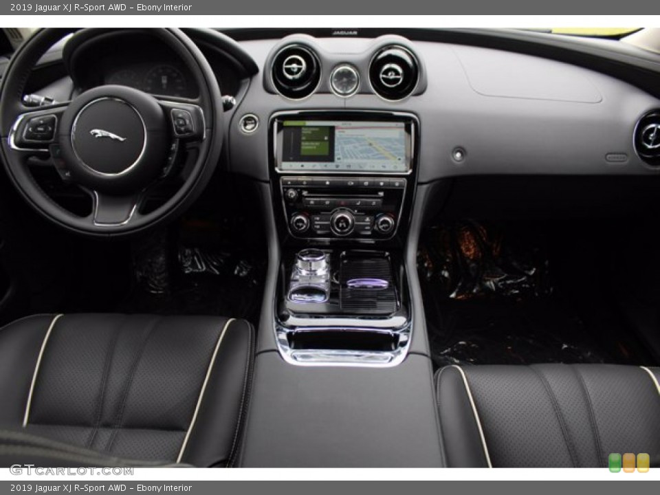 Ebony Interior Dashboard for the 2019 Jaguar XJ R-Sport AWD #138436047
