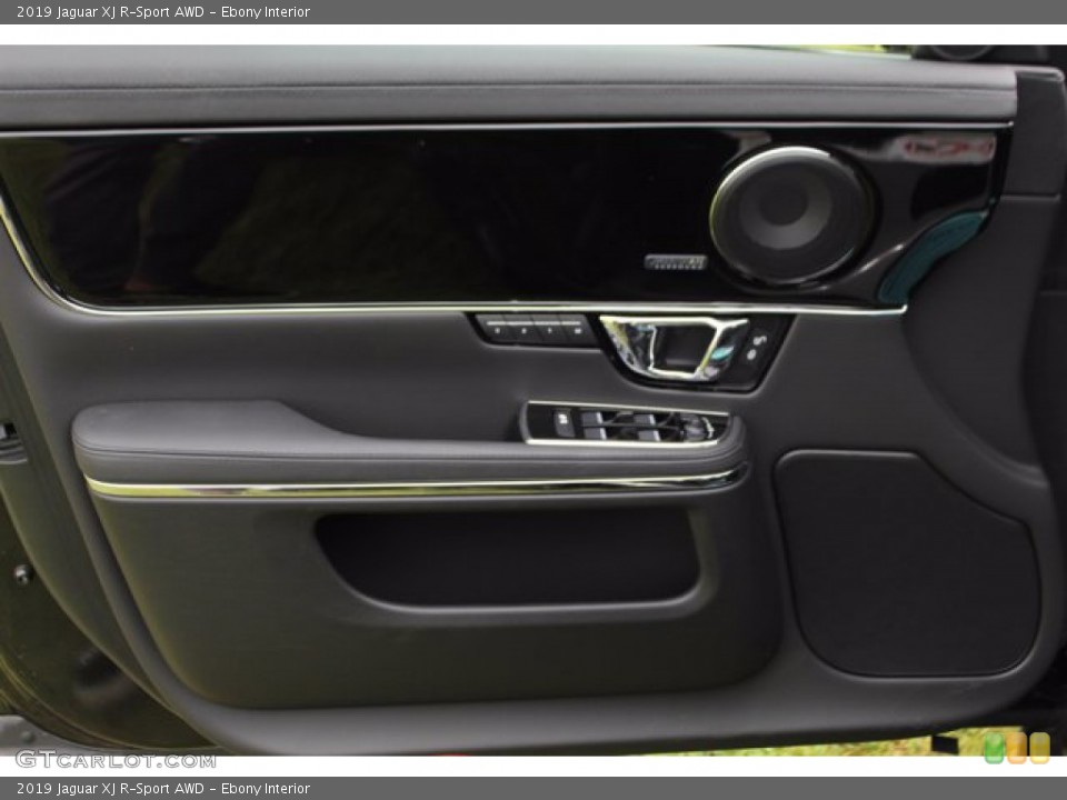 Ebony Interior Door Panel for the 2019 Jaguar XJ R-Sport AWD #138436155