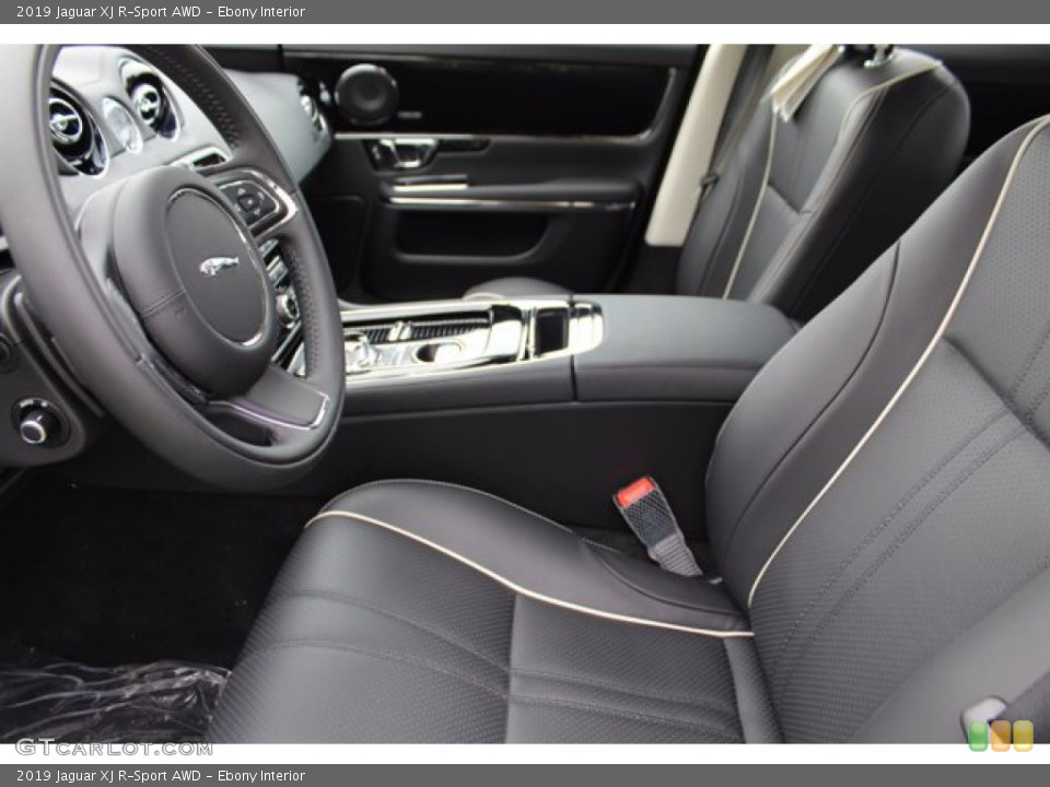 Ebony Interior Front Seat for the 2019 Jaguar XJ R-Sport AWD #138436191