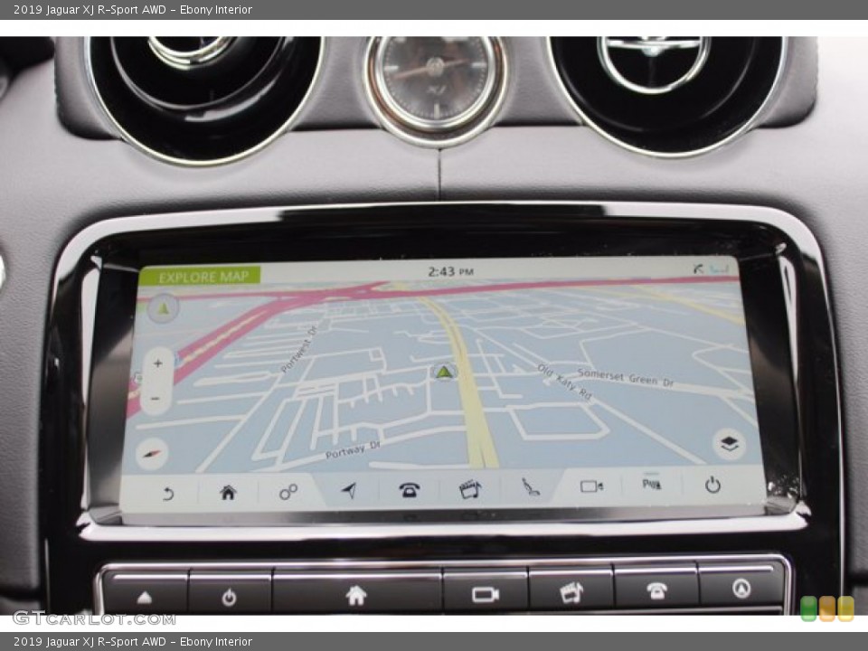 Ebony Interior Navigation for the 2019 Jaguar XJ R-Sport AWD #138436221