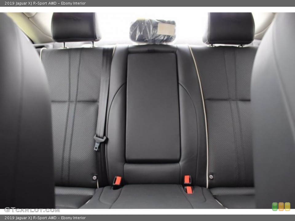 Ebony Interior Rear Seat for the 2019 Jaguar XJ R-Sport AWD #138436287
