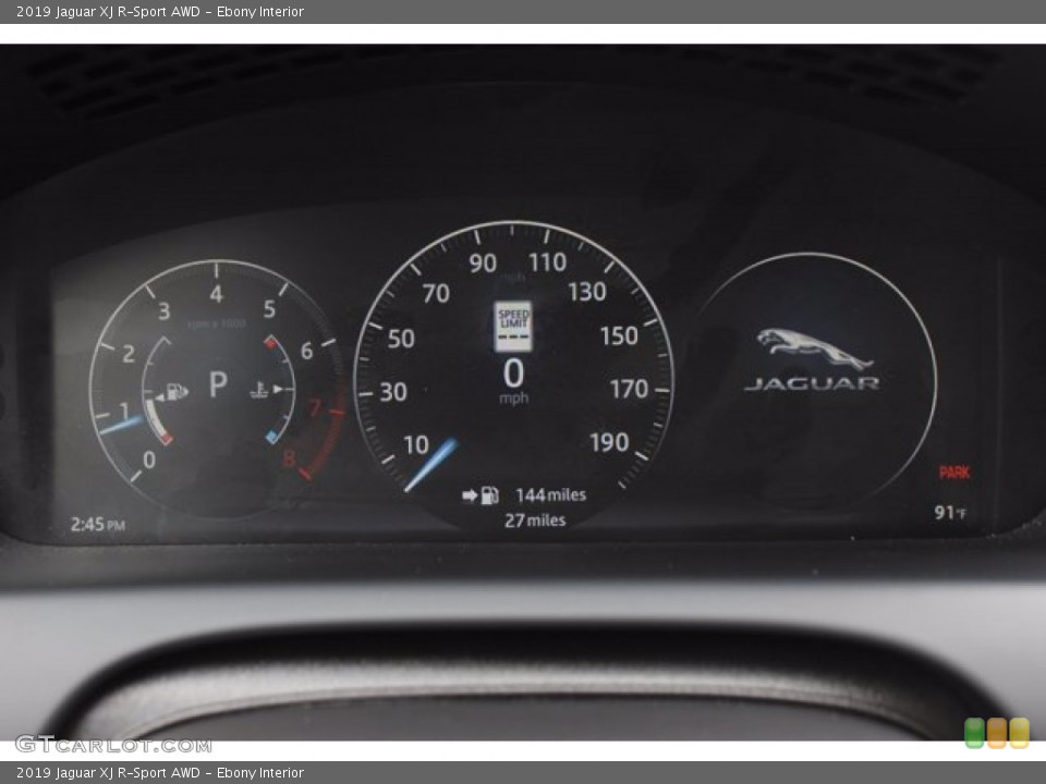 Ebony Interior Gauges for the 2019 Jaguar XJ R-Sport AWD #138436326