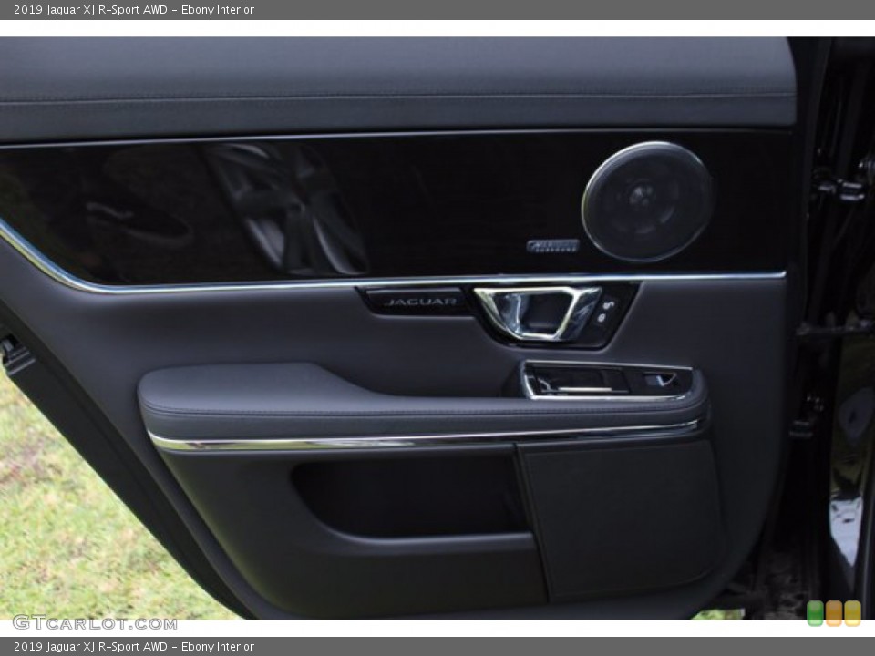 Ebony Interior Door Panel for the 2019 Jaguar XJ R-Sport AWD #138436352