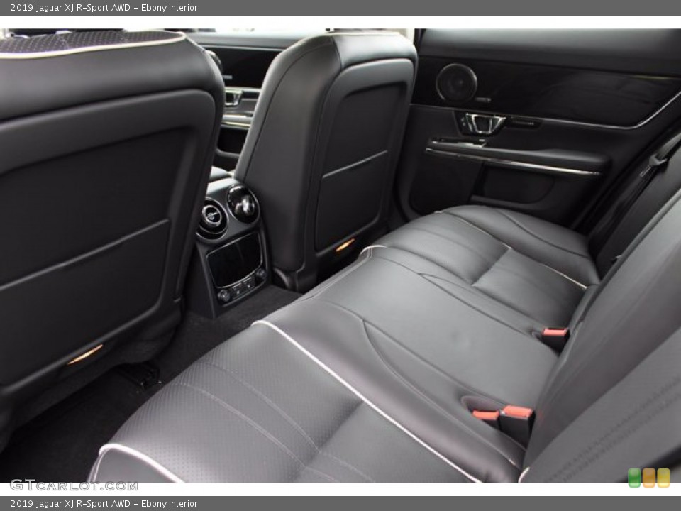 Ebony Interior Rear Seat for the 2019 Jaguar XJ R-Sport AWD #138436368