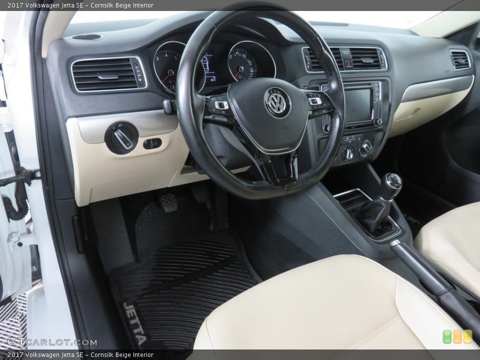 Cornsilk Beige Interior Front Seat for the 2017 Volkswagen Jetta SE #138436374