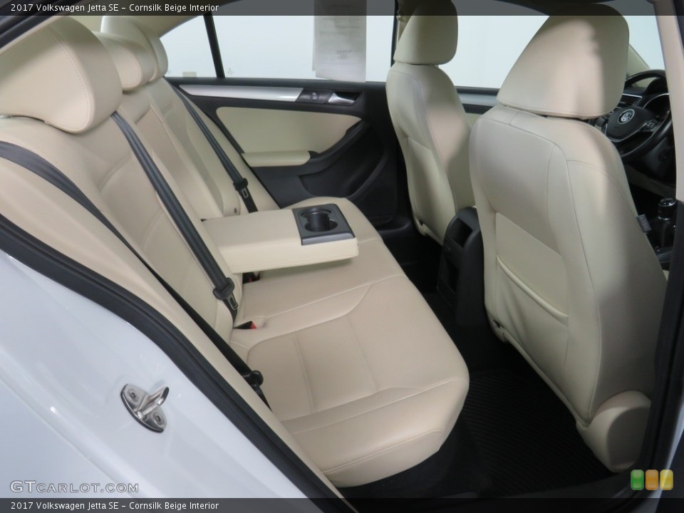 Cornsilk Beige Interior Rear Seat for the 2017 Volkswagen Jetta SE #138436536