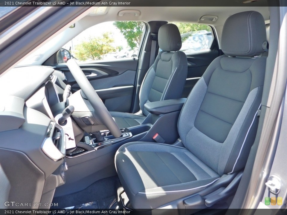 Jet Black/Medium Ash Gray Interior Photo for the 2021 Chevrolet Trailblazer LS AWD #138436817