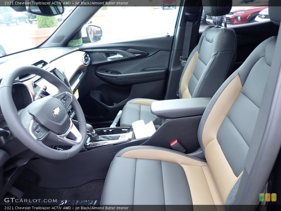 Jet Black/Almond Butter Interior Photo for the 2021 Chevrolet Trailblazer ACTIV AWD #138438885