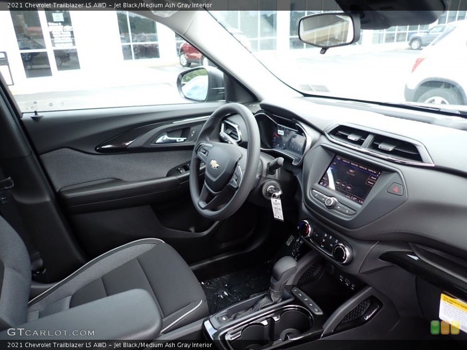 Jet Black/Medium Ash Gray Interior Dashboard for the 2021 Chevrolet Trailblazer LS AWD #138439749