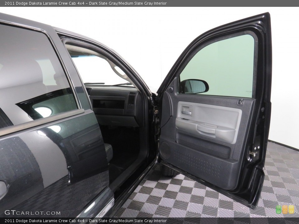 Dark Slate Gray/Medium Slate Gray Interior Door Panel for the 2011 Dodge Dakota Laramie Crew Cab 4x4 #138440799