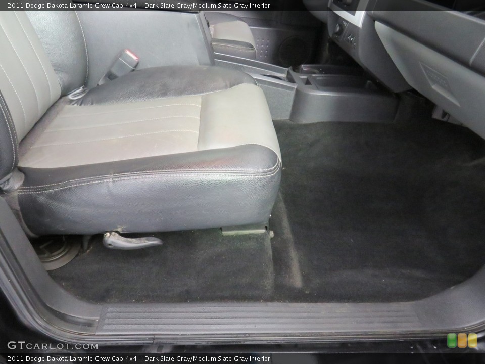 Dark Slate Gray/Medium Slate Gray Interior Front Seat for the 2011 Dodge Dakota Laramie Crew Cab 4x4 #138440814