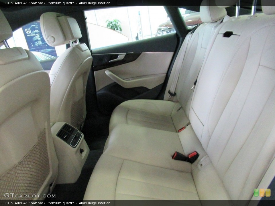 Atlas Beige Interior Rear Seat for the 2019 Audi A5 Sportback Premium quattro #138440829