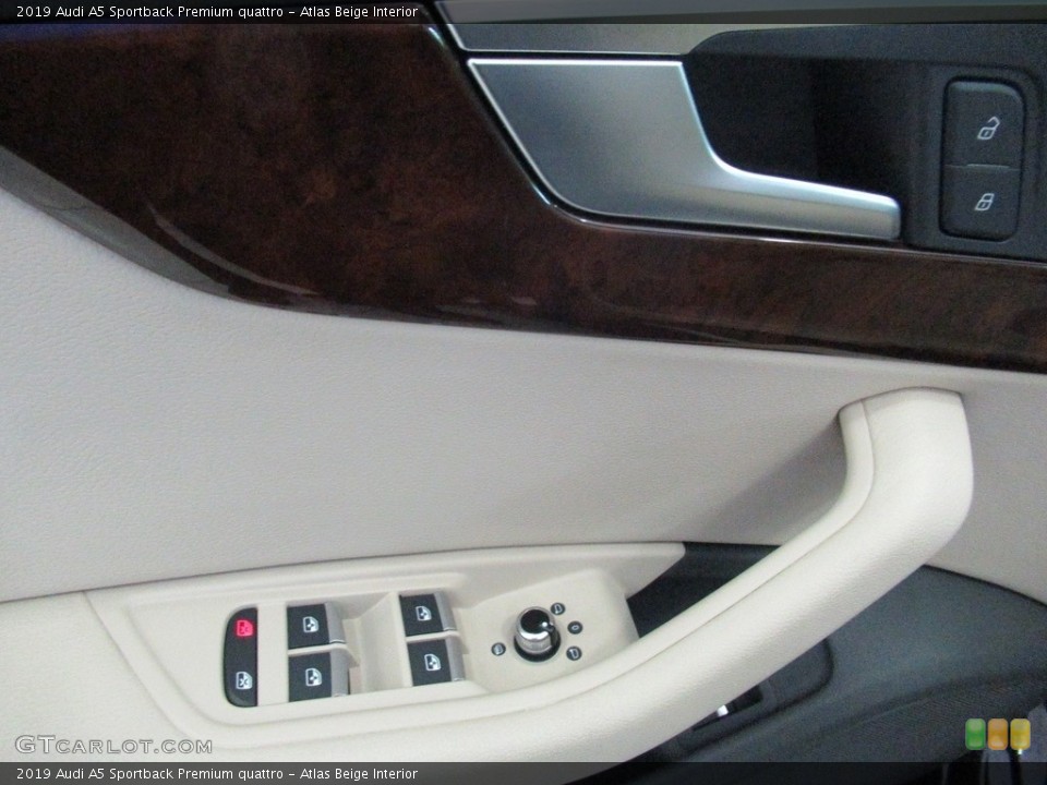Atlas Beige Interior Door Panel for the 2019 Audi A5 Sportback Premium quattro #138440877