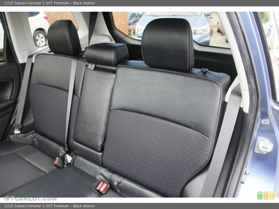 Black Interior Rear Seat for the 2015 Subaru Forester 2.0XT Premium #138449081
