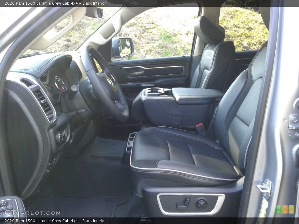 Black Interior Front Seat for the 2020 Ram 1500 Laramie Crew Cab 4x4 #138451070