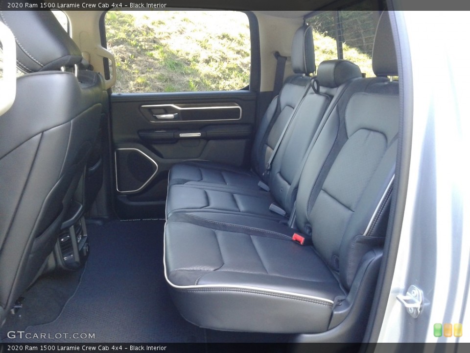 Black Interior Rear Seat for the 2020 Ram 1500 Laramie Crew Cab 4x4 #138451115