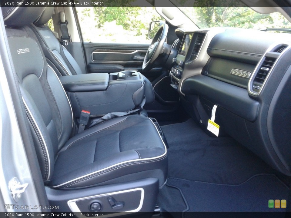 Black Interior Front Seat for the 2020 Ram 1500 Laramie Crew Cab 4x4 #138451214