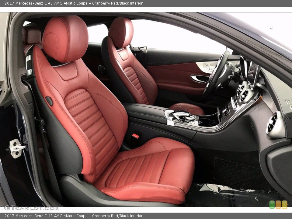 Cranberry Red/Black Interior Front Seat for the 2017 Mercedes-Benz C 43 AMG 4Matic Coupe #138451325