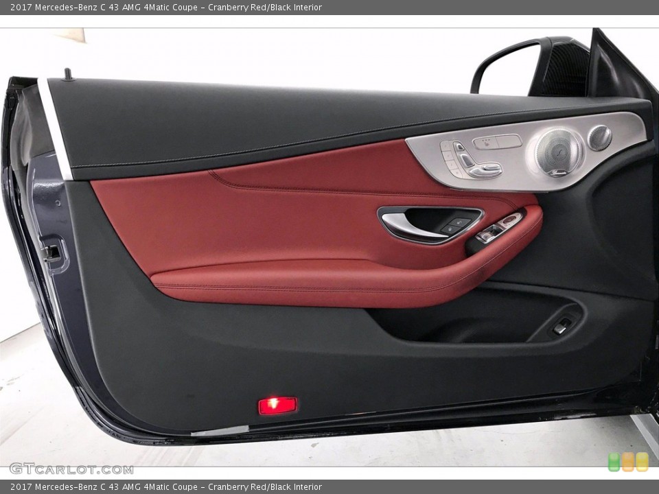 Cranberry Red/Black Interior Door Panel for the 2017 Mercedes-Benz C 43 AMG 4Matic Coupe #138451883