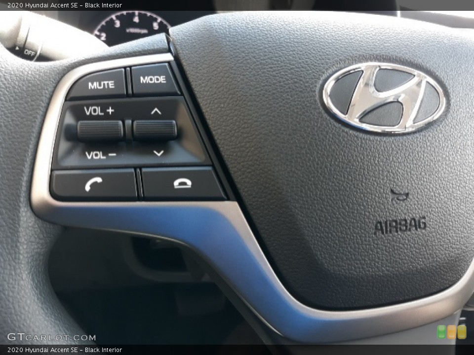 Black Interior Steering Wheel for the 2020 Hyundai Accent SE #138454430