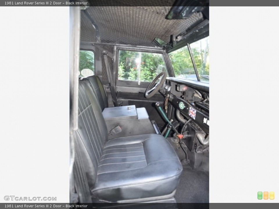 Black Interior Front Seat for the 1981 Land Rover Series III 2 Door #138455027