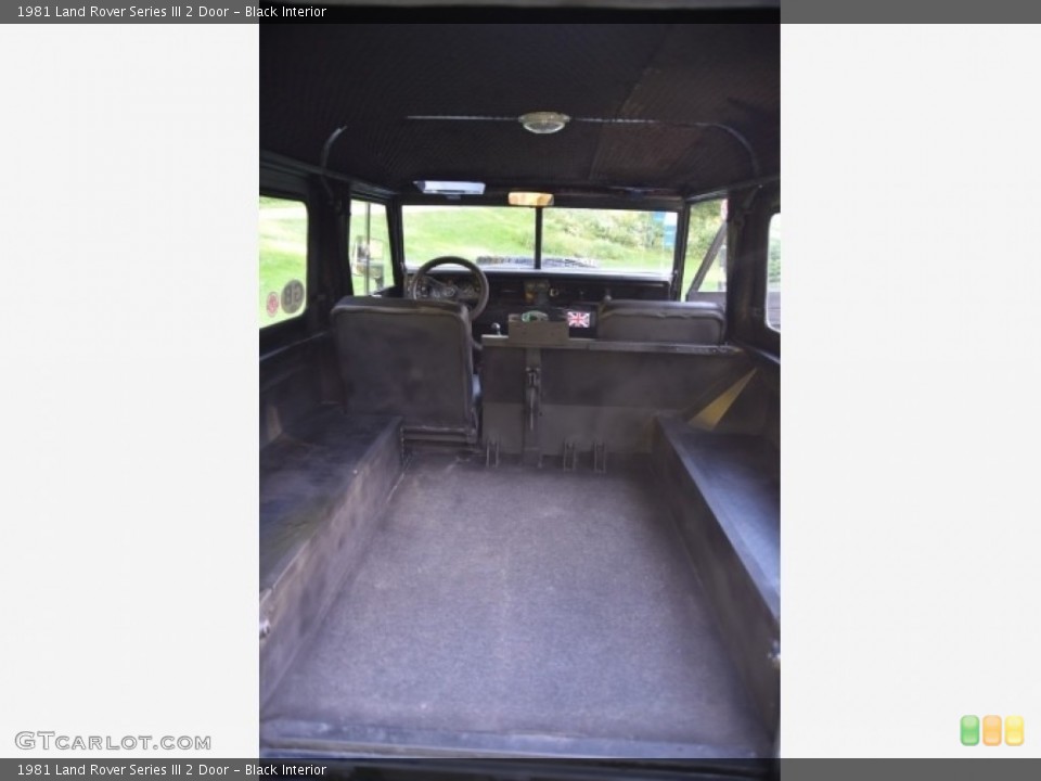 Black Interior Trunk for the 1981 Land Rover Series III 2 Door #138455051