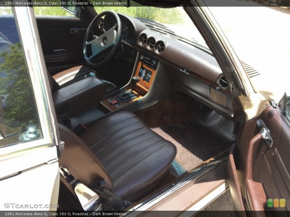 Dark Brown 1981 Mercedes-Benz SL Class Interiors