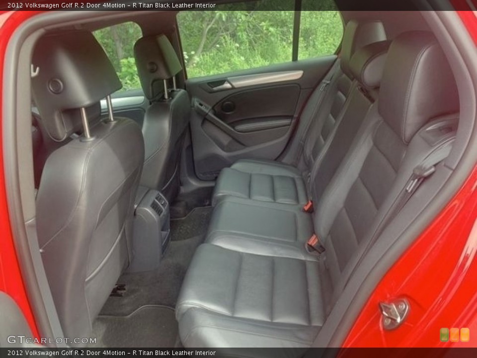 R Titan Black Leather Interior Rear Seat for the 2012 Volkswagen Golf R 2 Door 4Motion #138456023