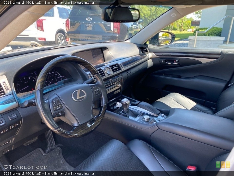 Black/Shimamoku Espresso Interior Photo for the 2013 Lexus LS 460 L AWD #138456574