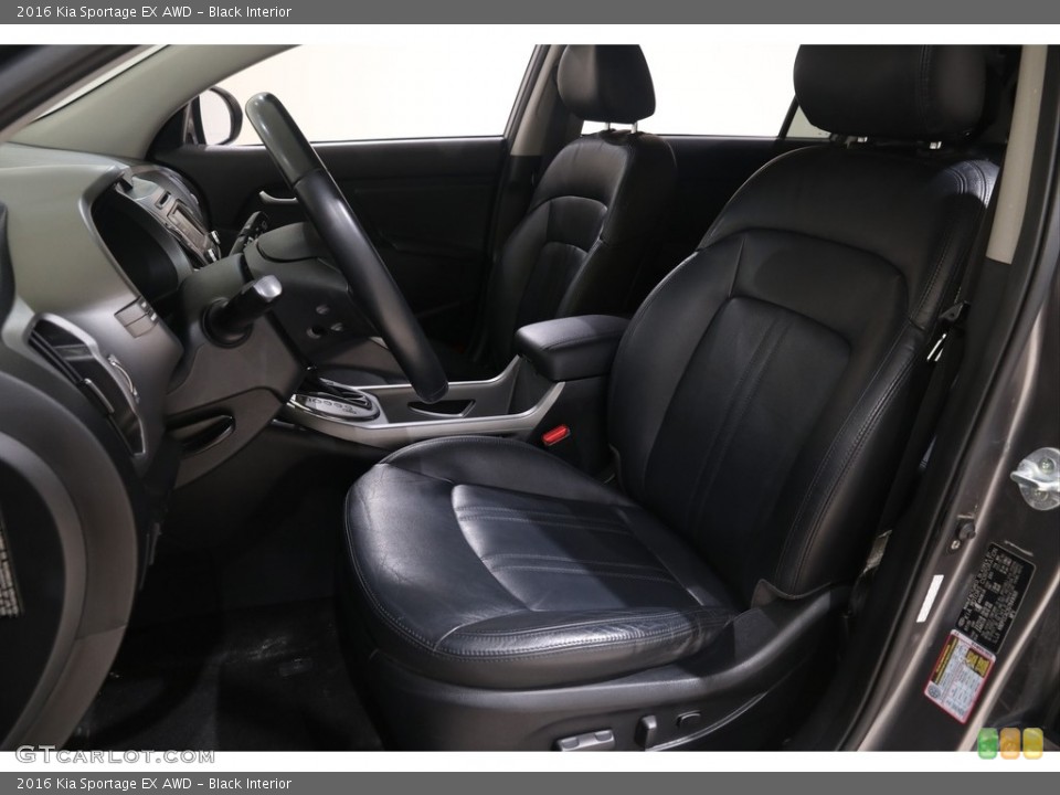 Black Interior Front Seat for the 2016 Kia Sportage EX AWD #138460850