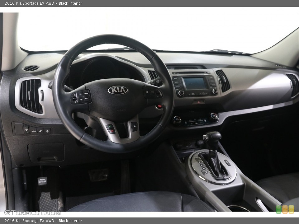 Black Interior Dashboard for the 2016 Kia Sportage EX AWD #138460865