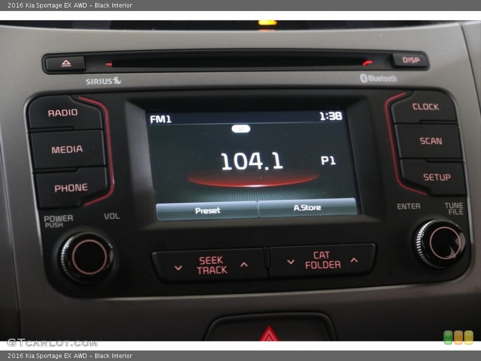 Black Interior Audio System for the 2016 Kia Sportage EX AWD #138460952