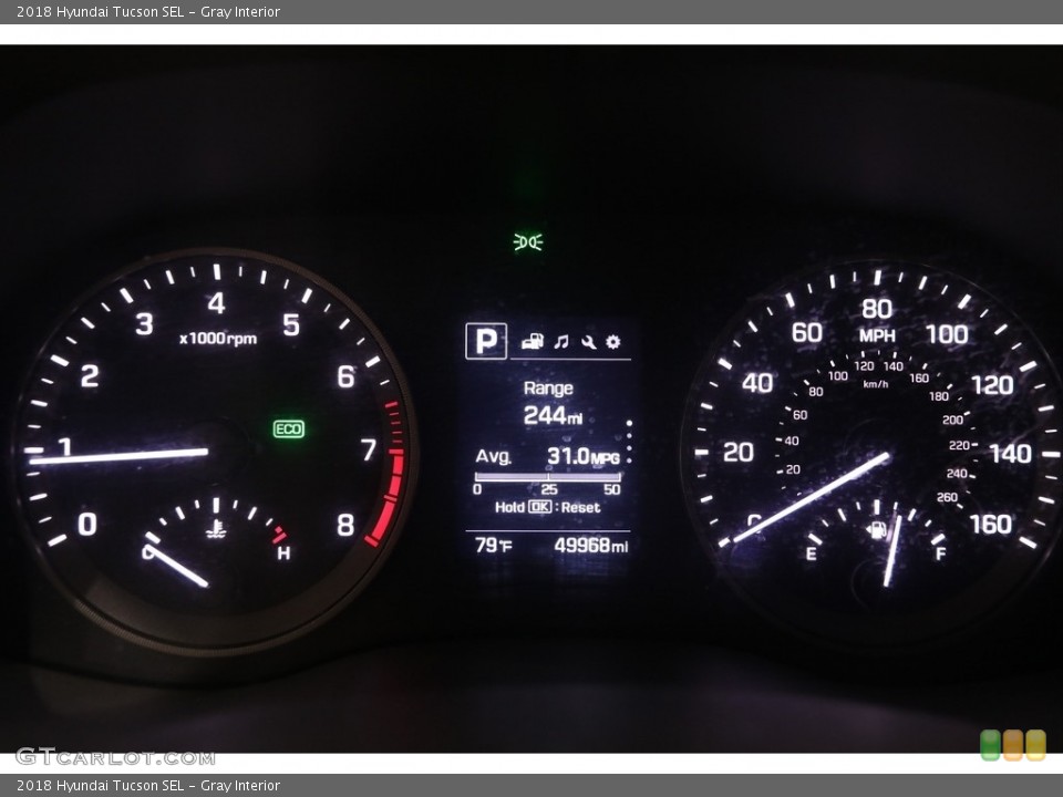 Gray Interior Gauges for the 2018 Hyundai Tucson SEL #138463838