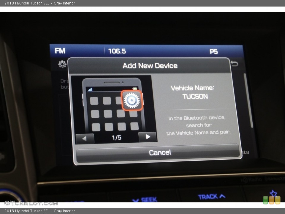 Gray Interior Controls for the 2018 Hyundai Tucson SEL #138464015
