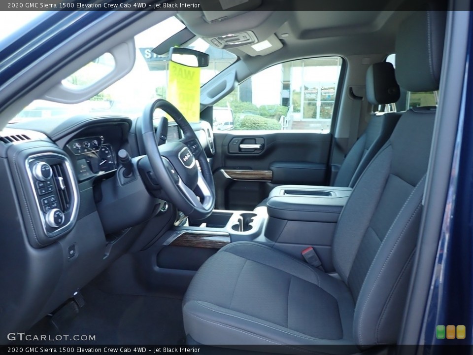 Jet Black Interior Front Seat for the 2020 GMC Sierra 1500 Elevation Crew Cab 4WD #138467990