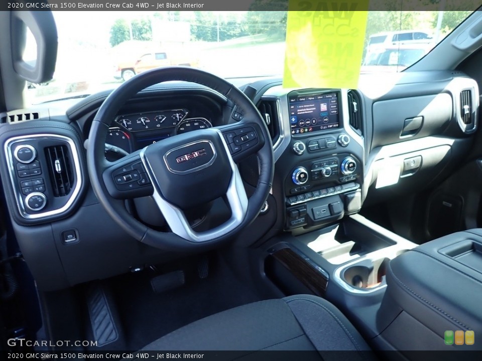 Jet Black Interior Dashboard for the 2020 GMC Sierra 1500 Elevation Crew Cab 4WD #138468083