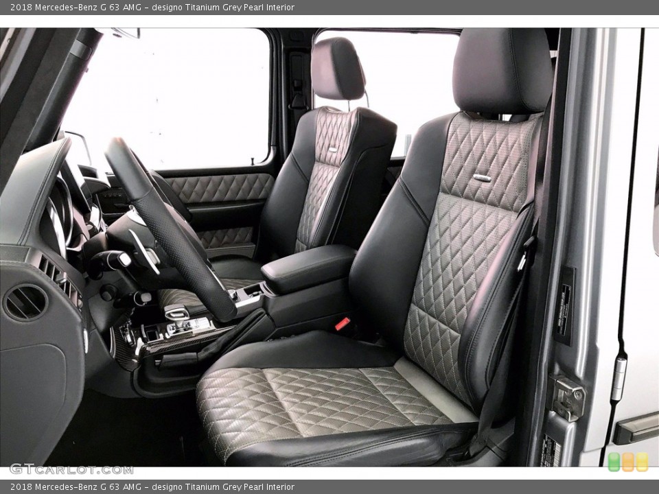 designo Titanium Grey Pearl Interior Front Seat for the 2018 Mercedes-Benz G 63 AMG #138477176