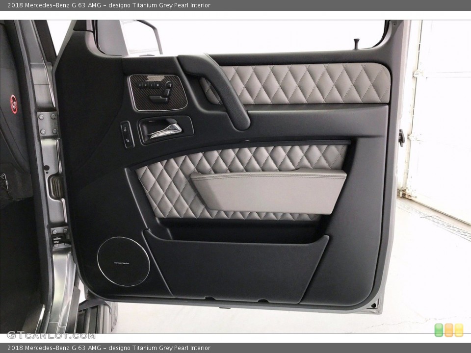 designo Titanium Grey Pearl Interior Door Panel for the 2018 Mercedes-Benz G 63 AMG #138477224