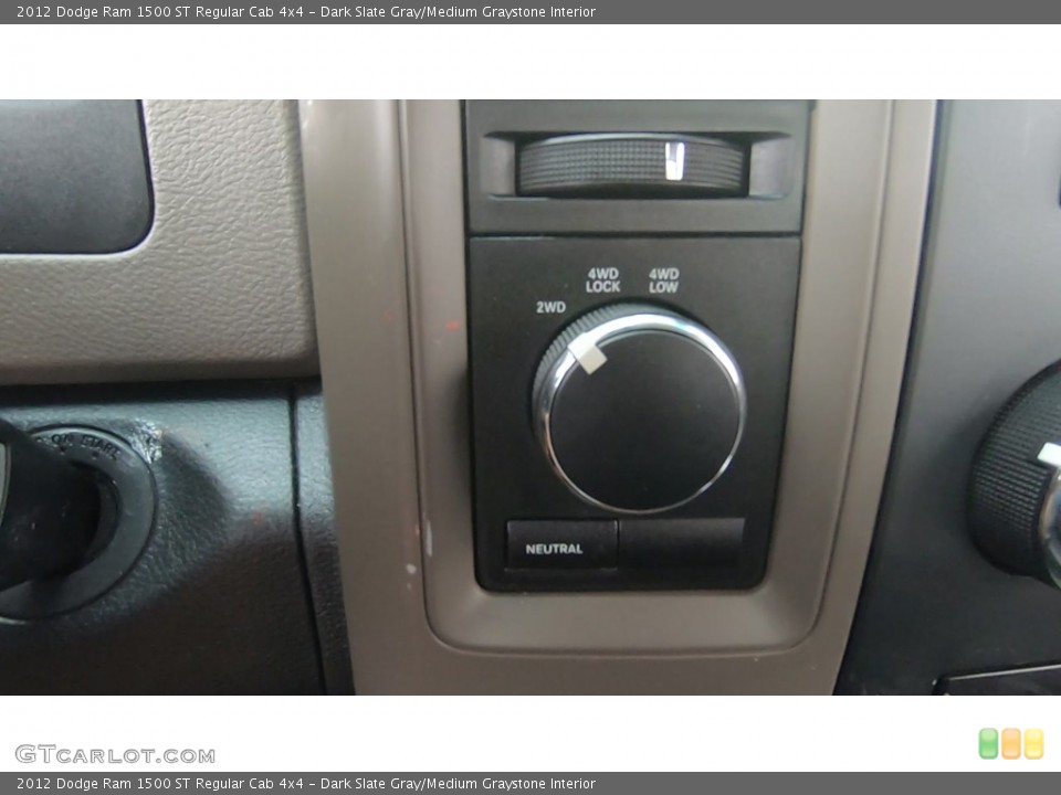 Dark Slate Gray/Medium Graystone Interior Controls for the 2012 Dodge Ram 1500 ST Regular Cab 4x4 #138478071